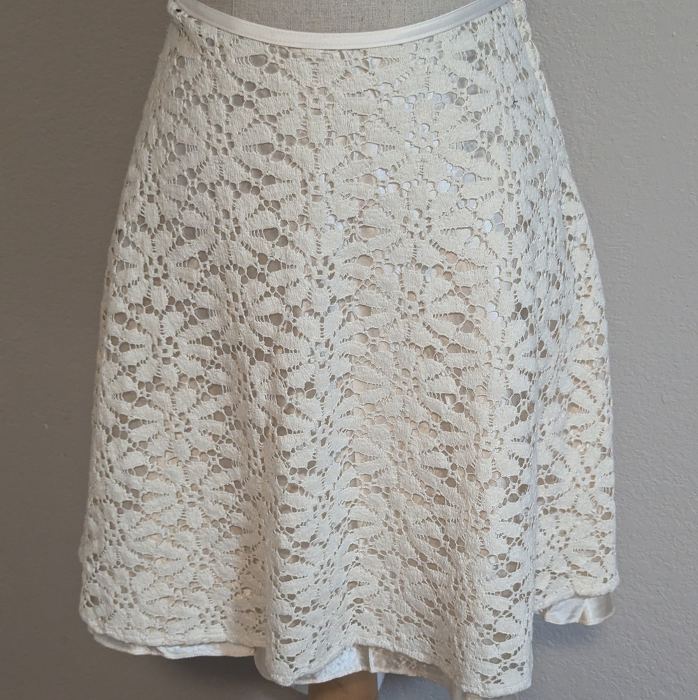 Women's lacy floral skirt